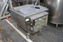 Sunset 200 Gal. Horizontal Jacketed S/S Tank, M/N MC-155PX, S/N 16MC163, with (2) S/S Hinge Lids,