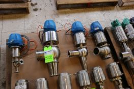 (4) S/S Air Valves, Ranging from 1"-4" Clamp Type Inlet/Outlet, with Control Tops (INV#82305) (