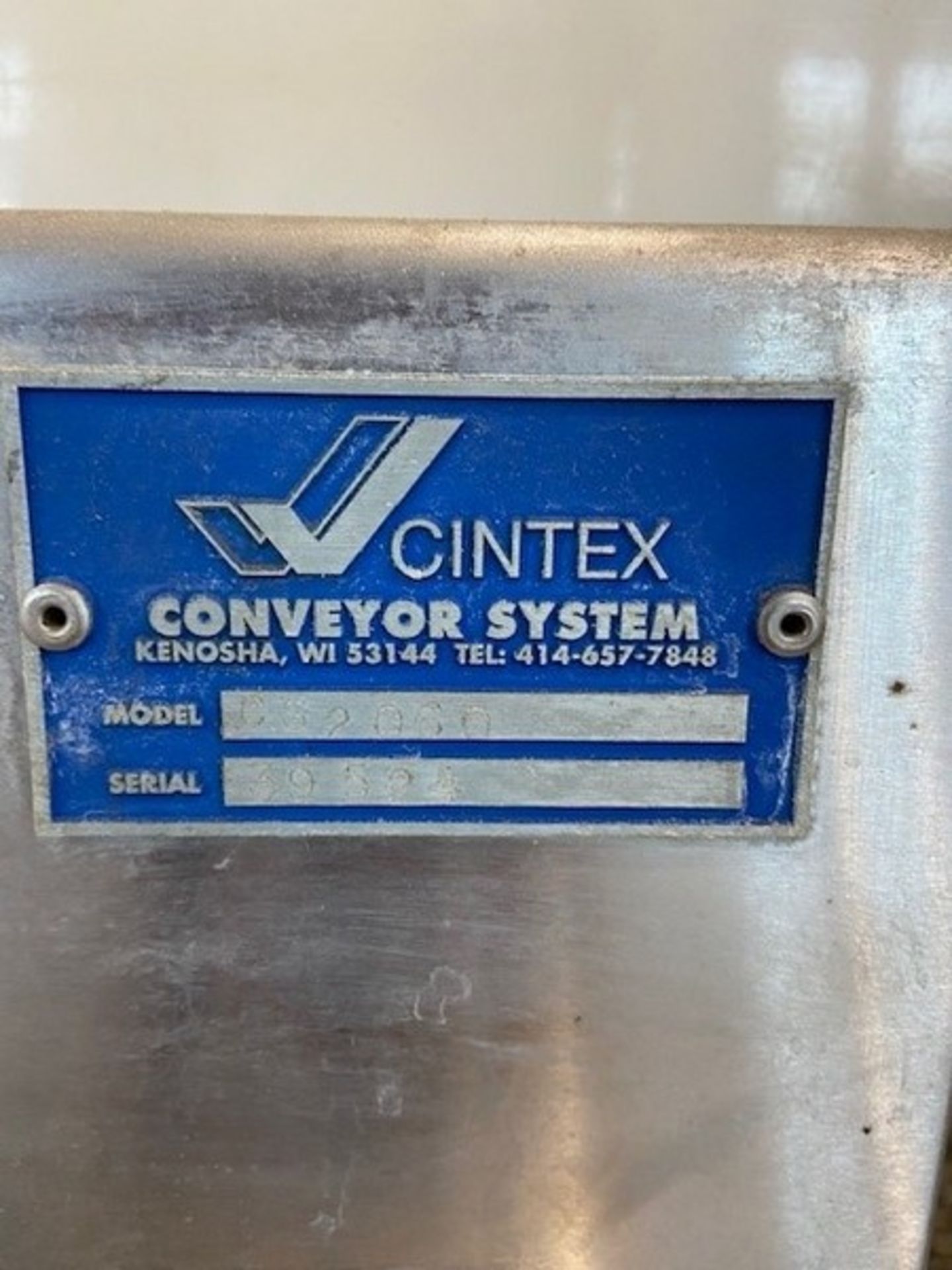 Cintex Metal Detector, M/N CS2050, S/N 39524, with Aprox. 9" W x 5" H x 12" D, with Aprox. 8" W - Image 3 of 8