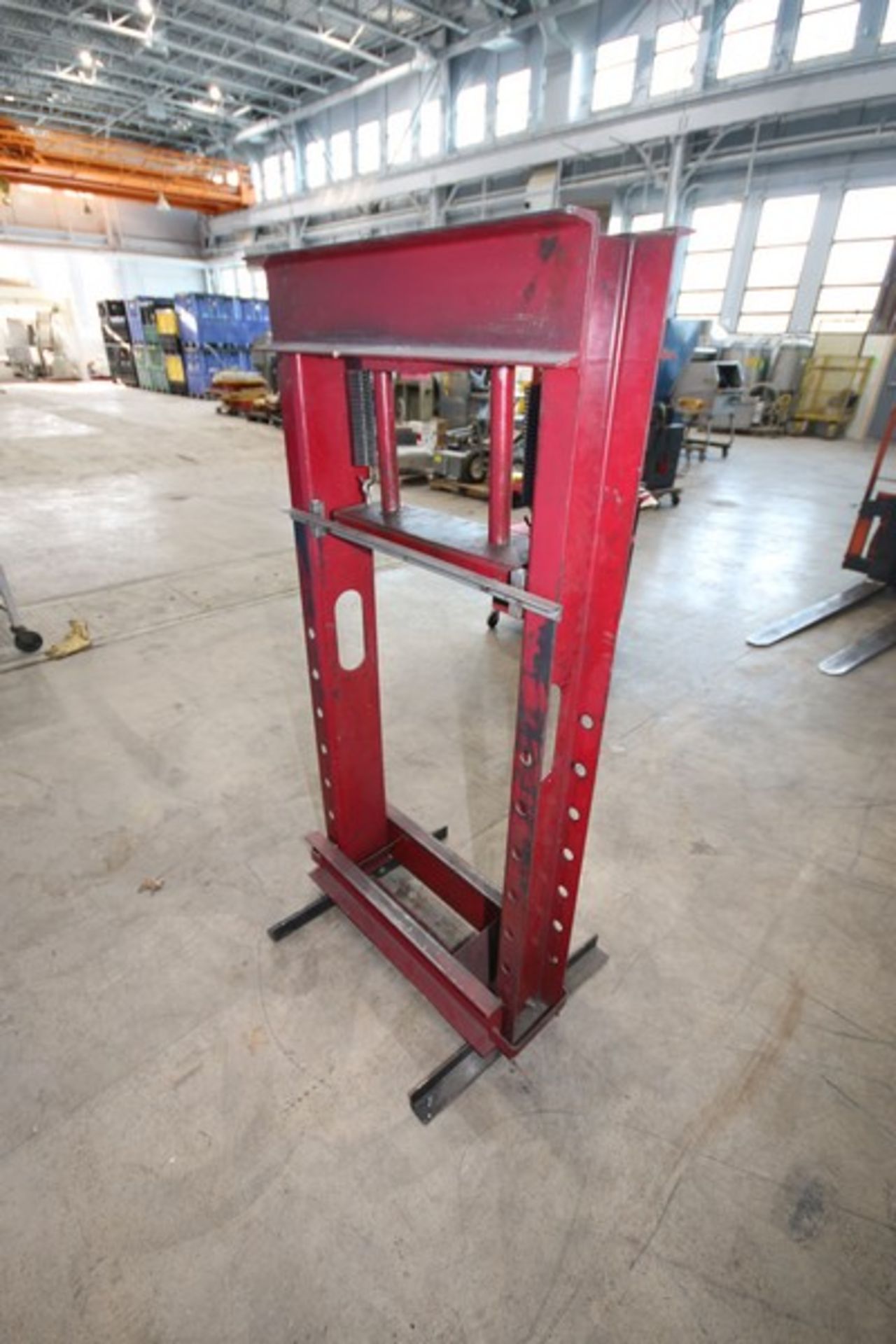 Hydraulic Press Frame, Overall Dims.: Aprox. 33" L x 65" H (NOTE: Missing Press Components--See - Image 4 of 4