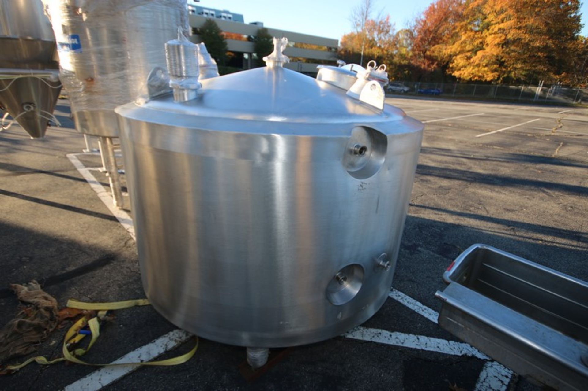2013-2014 ABC 1,500 Liters S/S Jacketed Tank, MOC = AISI316, with Single S/S CIP Spray Ball, with - Image 5 of 12