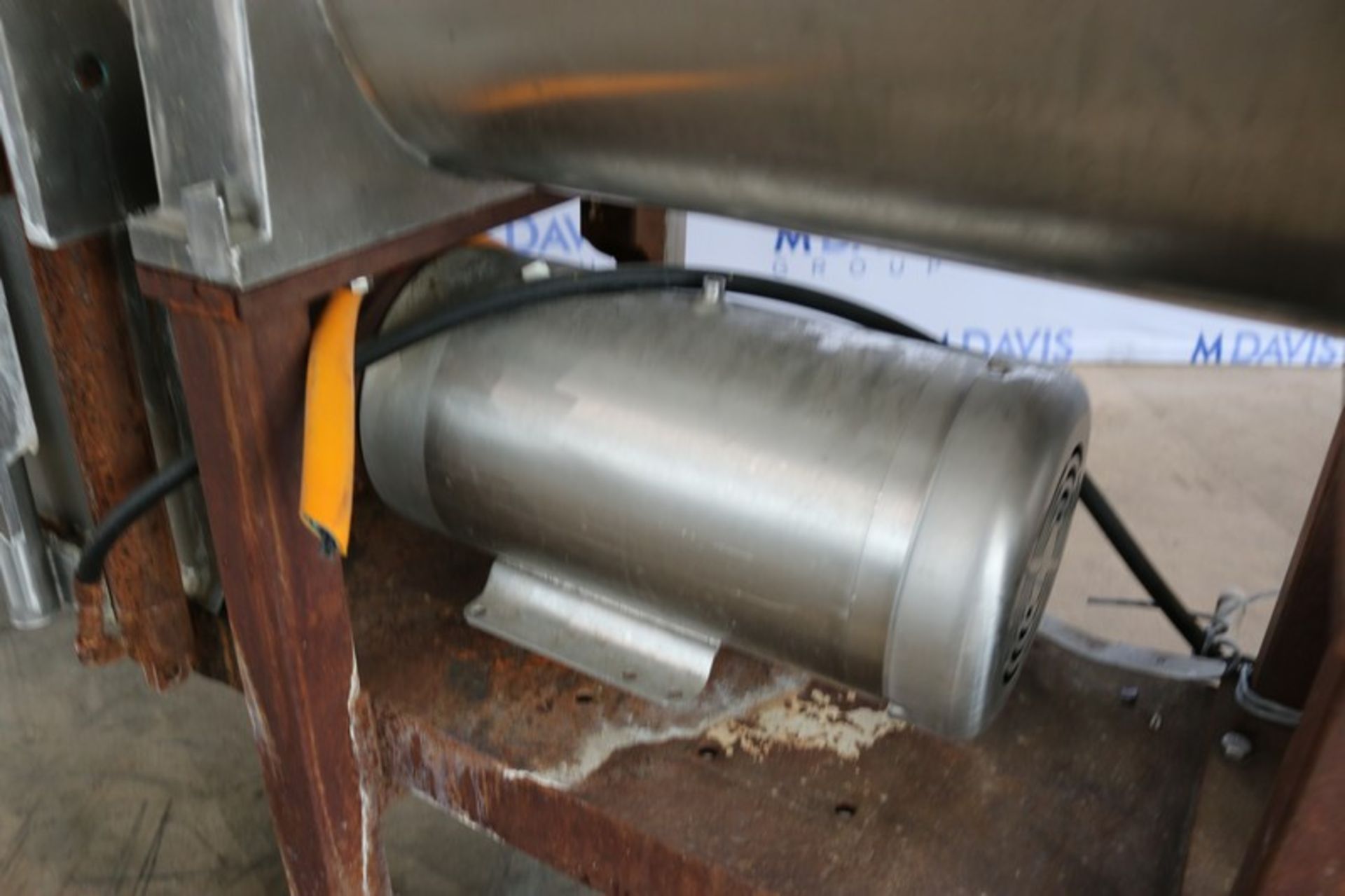 Direct Steam Inject S/S Cheese Auger Cooker, Overall Length: Arox.15' L, with Baldor 10 hp S/S - Image 12 of 13