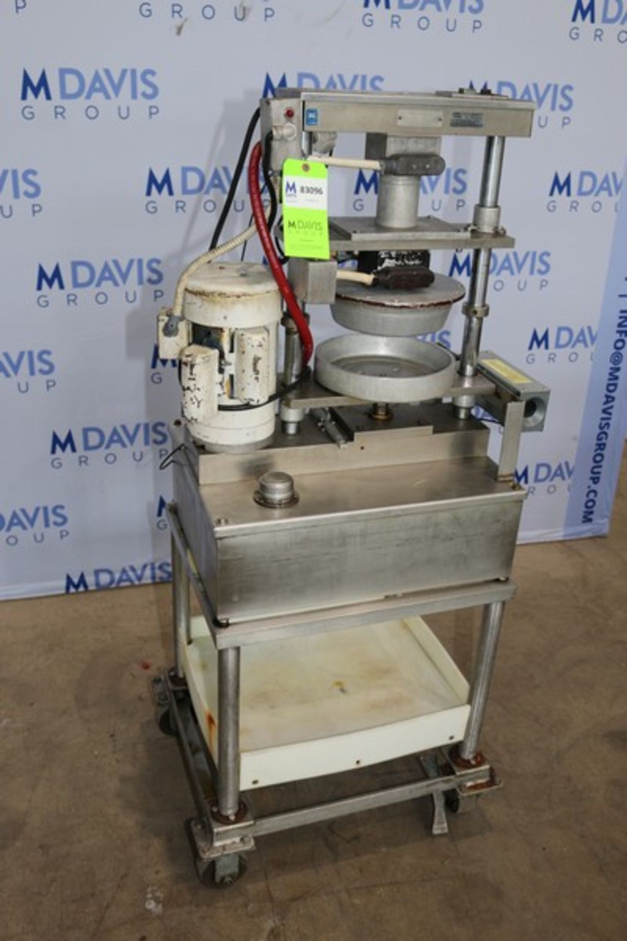 Comtec Pie & Tart Press, M/N 2200, S/N C-2348, 220 Volts, 1 Phase, Mounted on S/S Portable Frame ( - Image 2 of 6