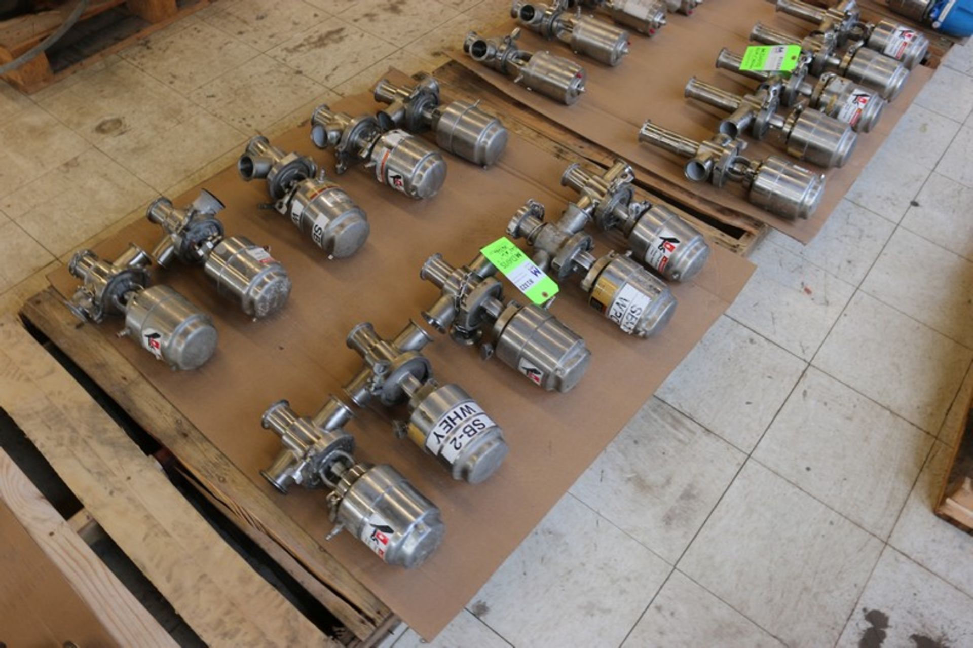 (10) S/S Air Valves, with S/S Cross Bodies, Aprox. 2" Clamp Type (INV#82321) (LOCATED @ MDG - Image 3 of 3