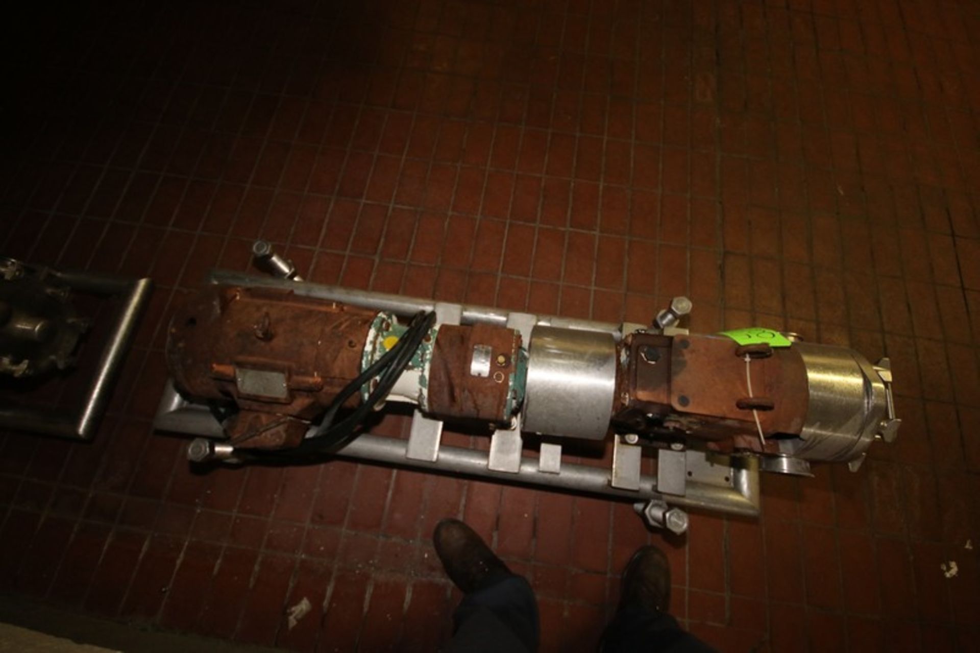 Waukesha Cherry Burrell 10 hp Positive Displacement Pump, M/N 130, S/N 425849 06, with Reliance 1755 - Bild 7 aus 7