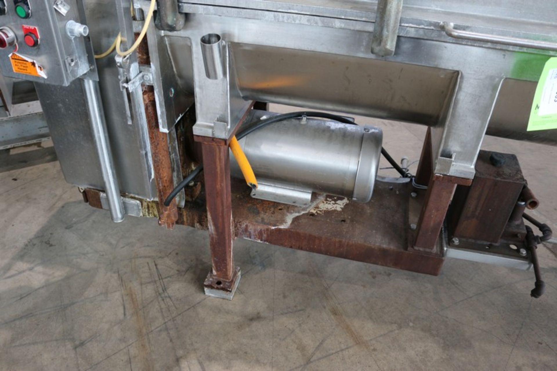 Direct Steam Inject S/S Cheese Auger Cooker, Overall Length: Arox.15' L, with Baldor 10 hp S/S - Image 4 of 13