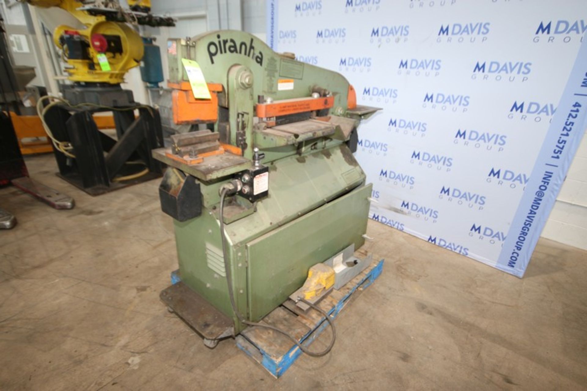 Piranda Ironworker, M/N P50, with Foot Control, with Aprox. 8" L Working Area, (INV#83071)(Located @