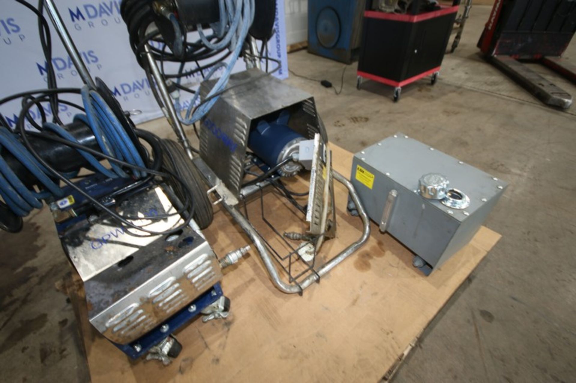 Pallet of Assorted Goodway Pressure Washers, Mounted on Portable Frames, with (1) Gasoline Reservoir - Image 4 of 6