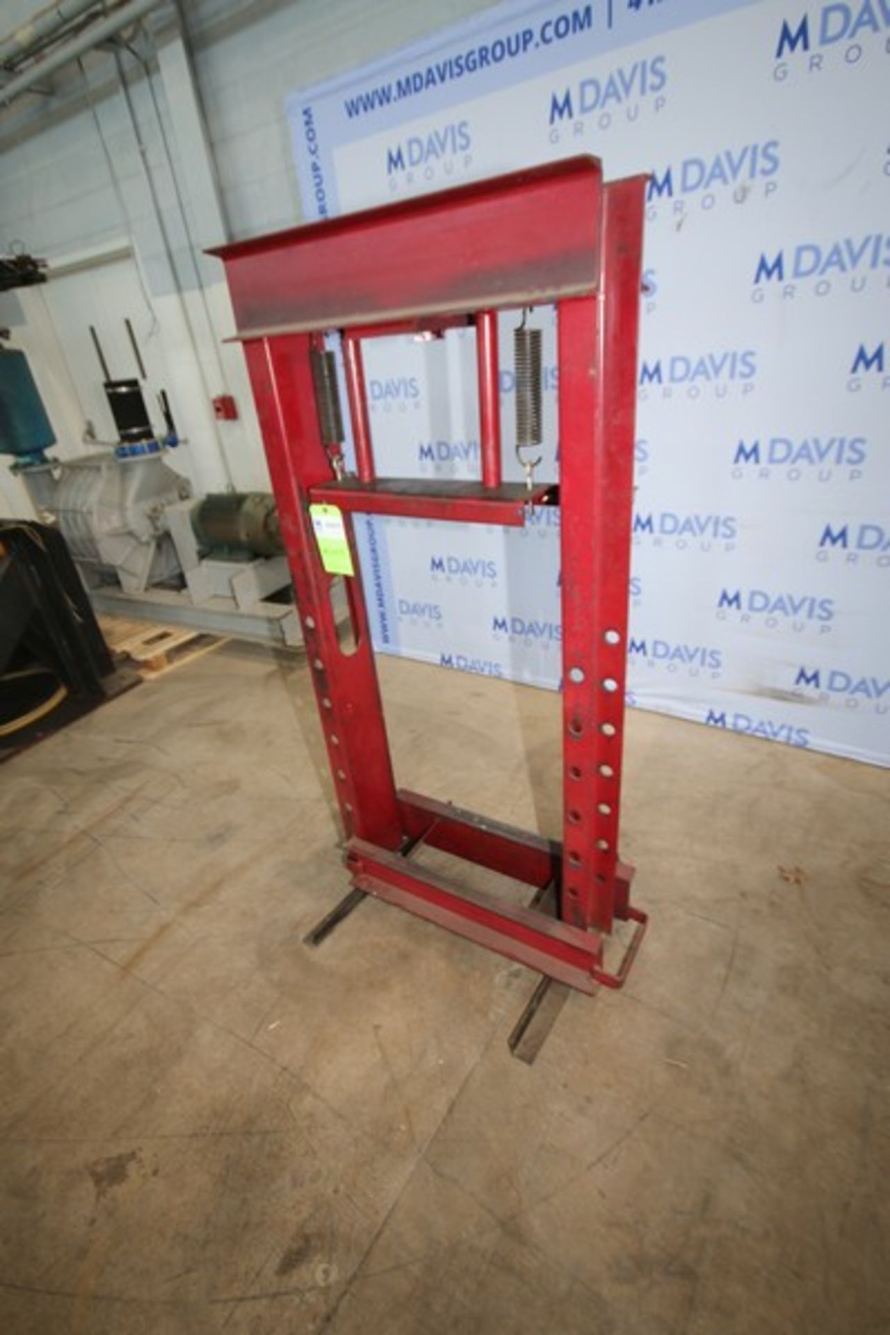 Hydraulic Press Frame, Overall Dims.: Aprox. 33" L x 65" H (NOTE: Missing Press Components--See - Image 2 of 4