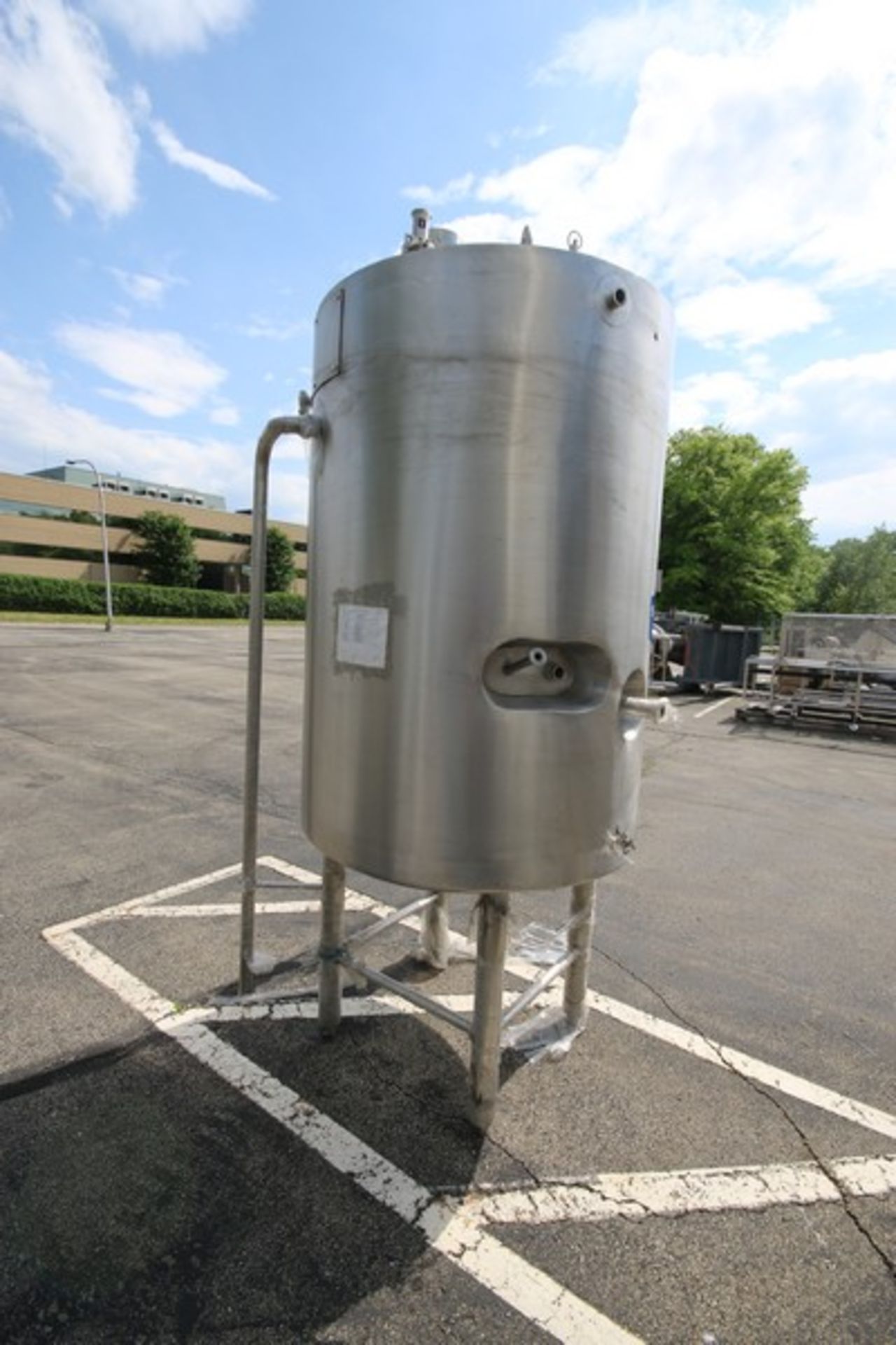 2013-2014 ABC Process Solutions 1,000 LTRS S/S Vertical SERUM Tank, MOC: AISI 316, Job No.: SST- - Image 2 of 6