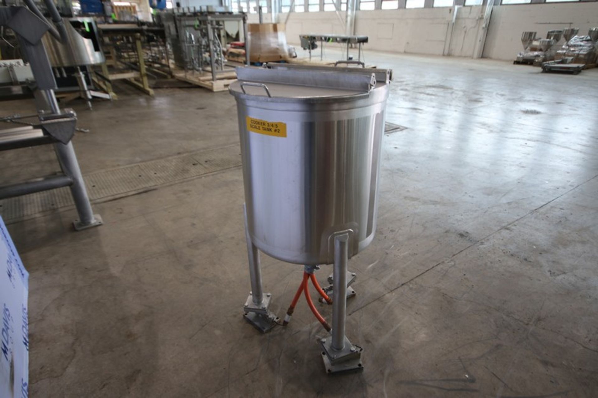 DCI Inc. 50 Gal. S/S Single Wall Tank, S/N JC0463, Internal Dims.: Aprox. 24" Tall x 24" Dia., - Image 3 of 6