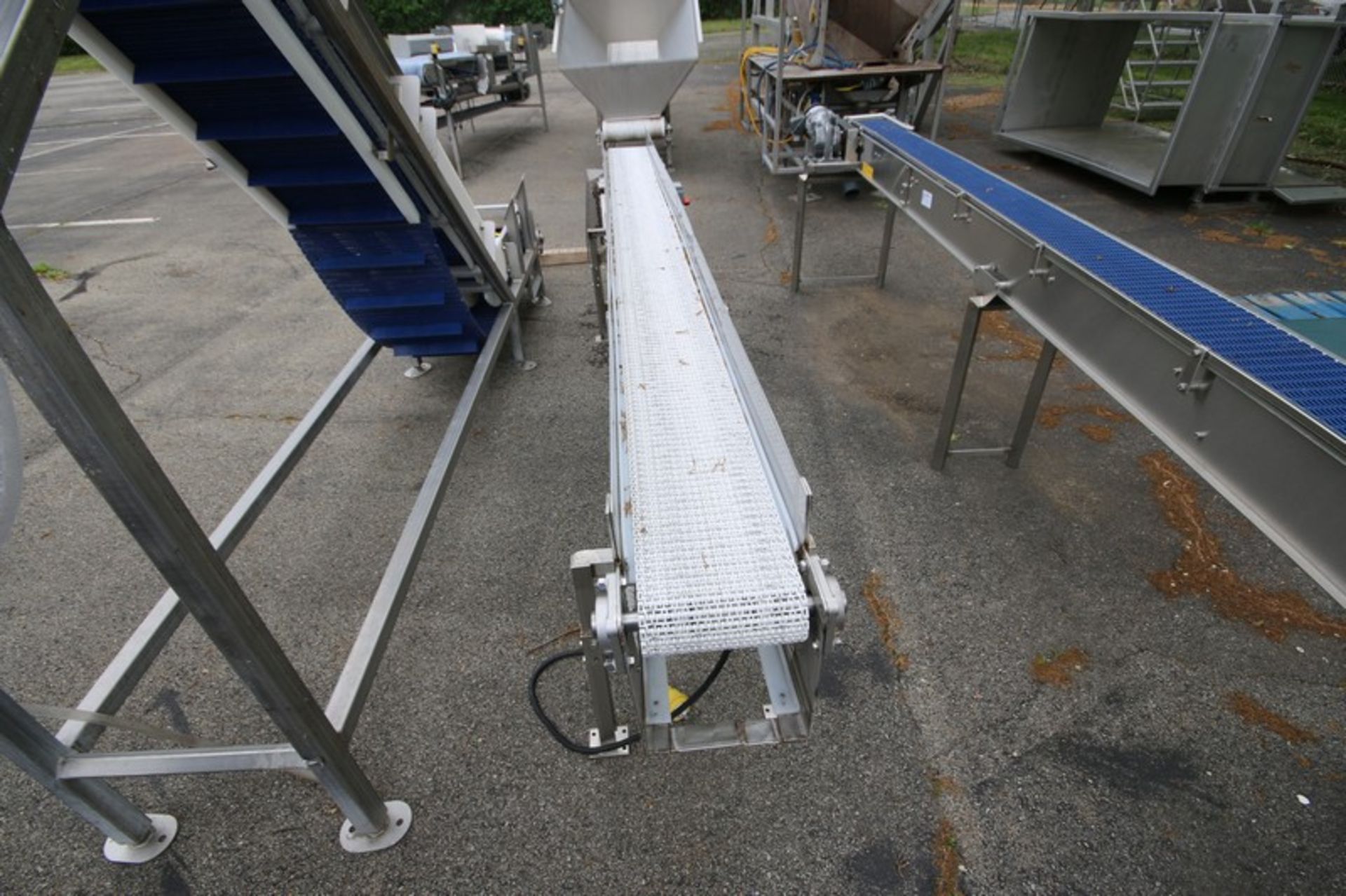 Straight Section of S/S Product Conveyor, Overall Length: Aprox. 10 ft. 5” L, with Aprox. 8” W - Image 5 of 7