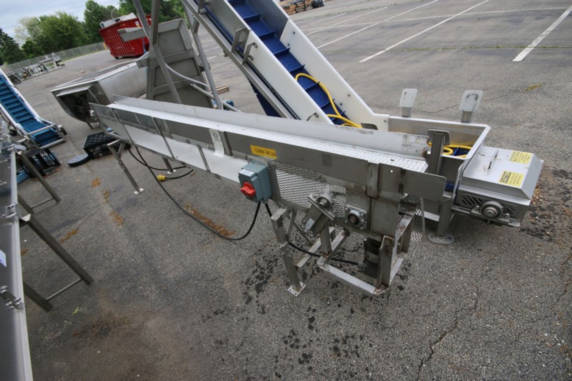 Straight Section of S/S Product Conveyor, Overall Length: Aprox. 10 ft. 5” L, with Aprox. 8” W - Image 2 of 7
