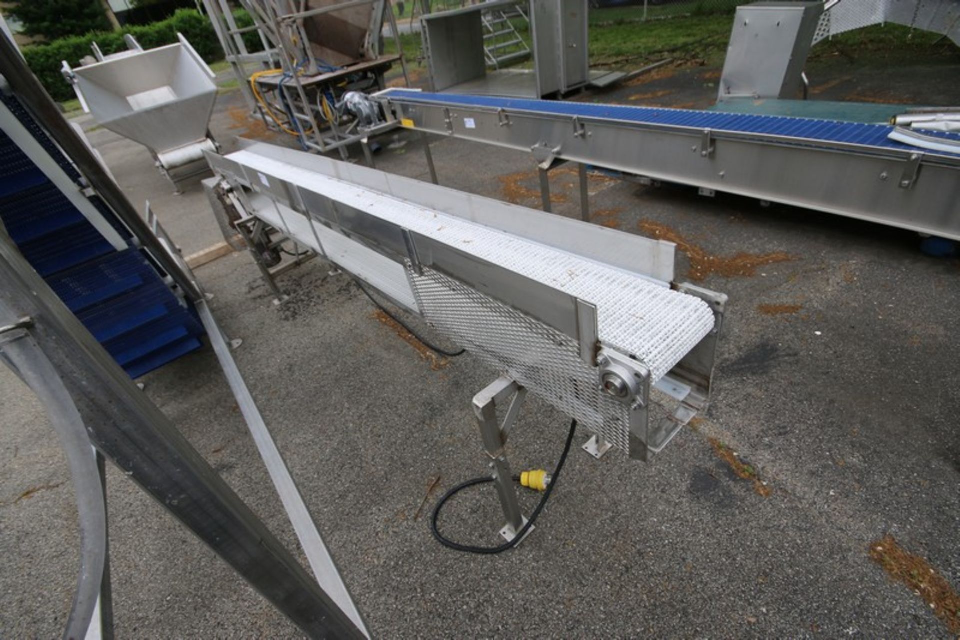 Straight Section of S/S Product Conveyor, Overall Length: Aprox. 10 ft. 5” L, with Aprox. 8” W - Image 4 of 7