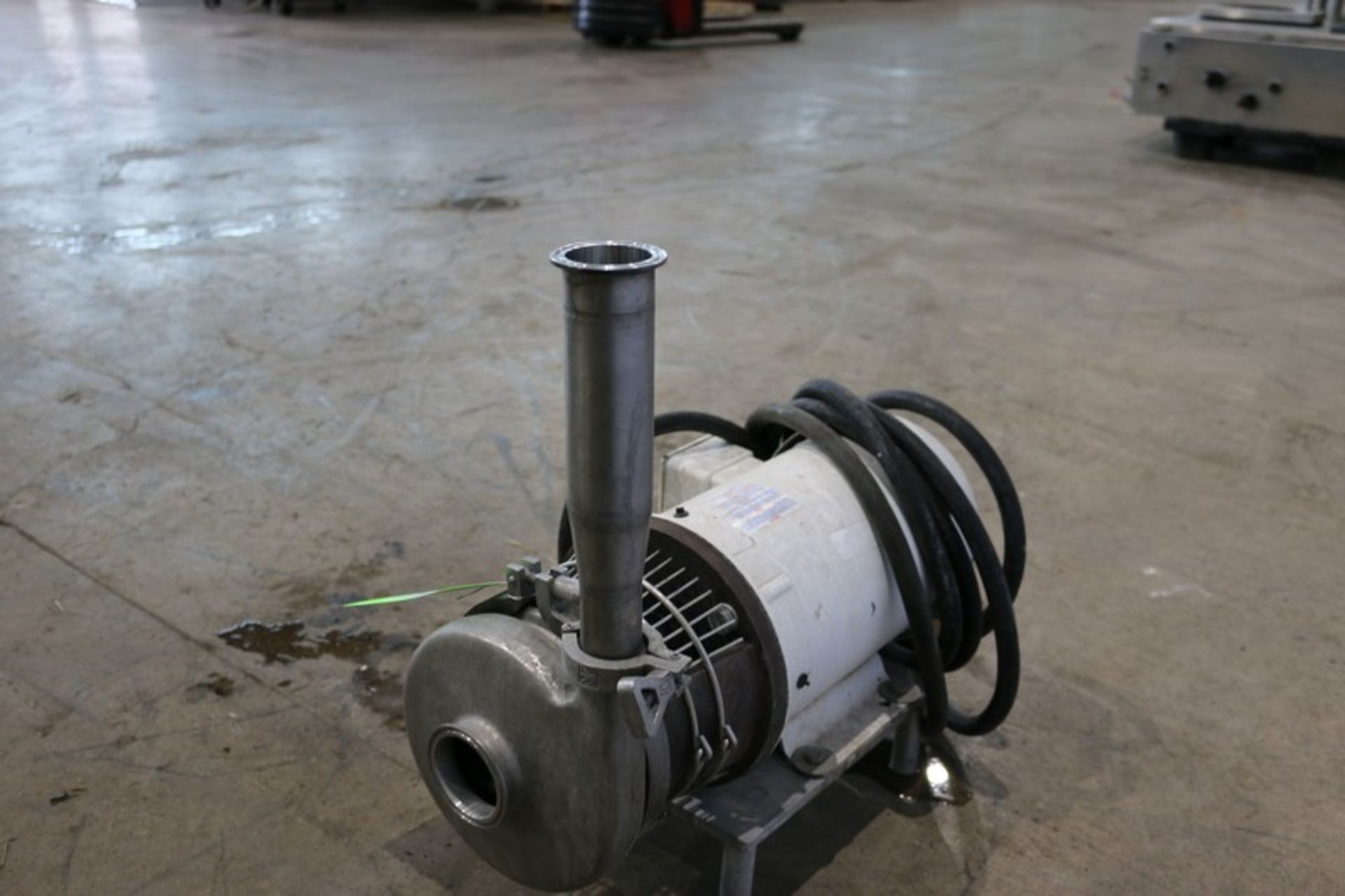 5 hp Centrifugal Pump,with Baldor 3450 RPM Motor, with Aprox. 2-1/2" x 2" Clamp Type Inlet/Outlet, - Image 3 of 8