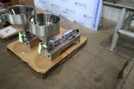 Quantitative Single Piston Filling Machine, M/N G46, Filling Range: 50-500 ML (g), with S/S Infeed