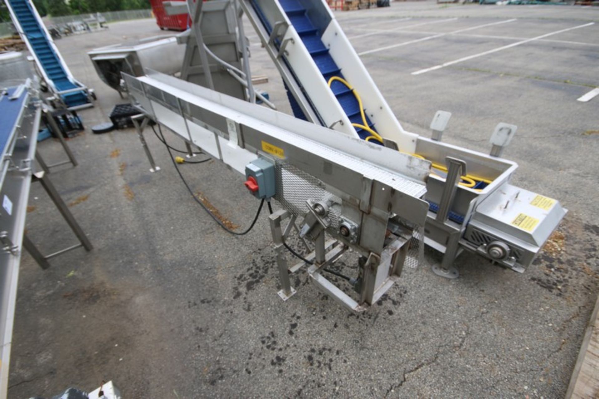 Straight Section of S/S Product Conveyor, Overall Length: Aprox. 10 ft. 5” L, with Aprox. 8” W - Image 6 of 7