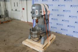Hobart Mixer,M/N L-800, S/N 11-213-617, 200 Volts, 1725 RPM Motor, with 1-1/2 hp Motor, with S/S