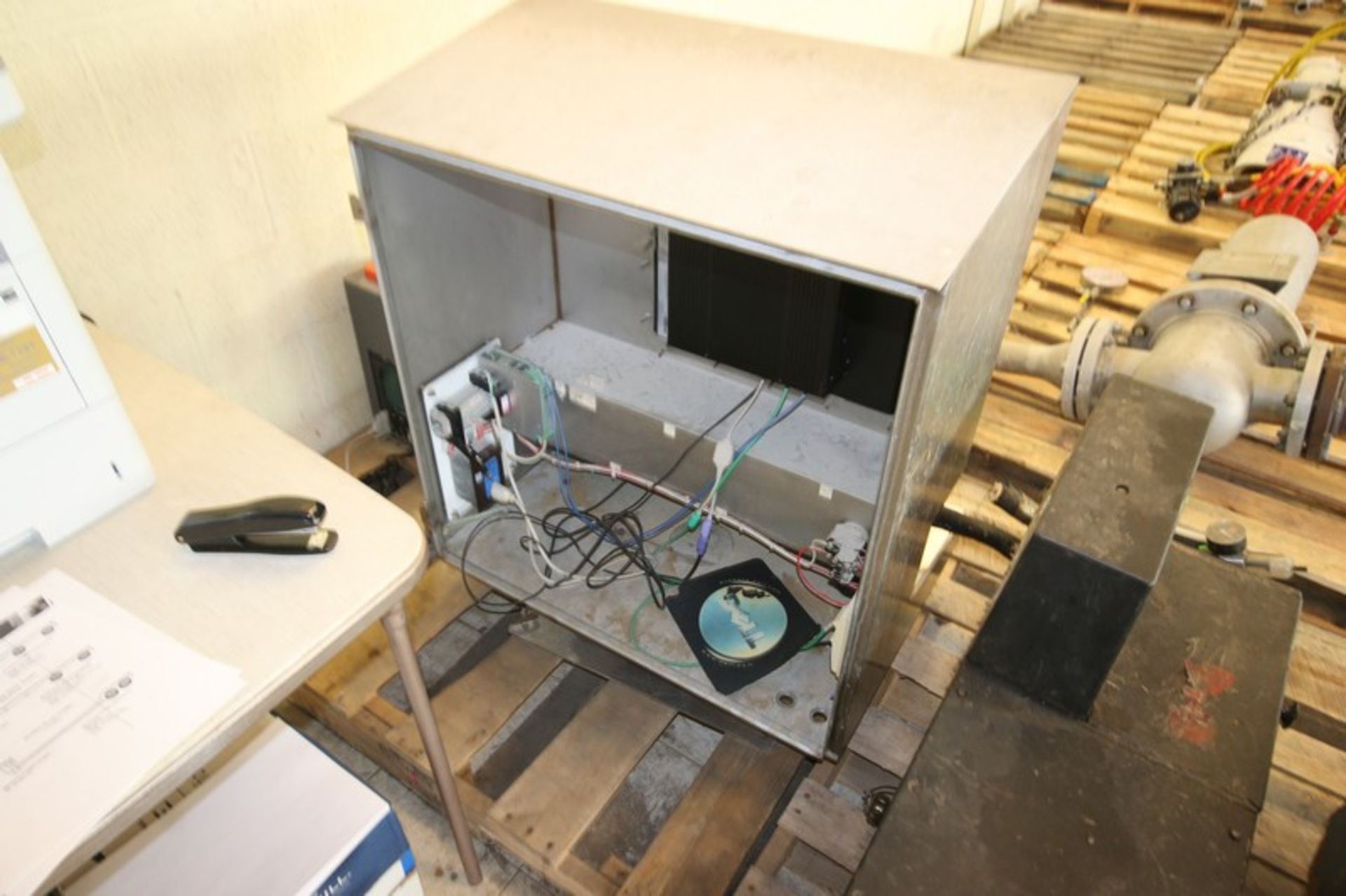 S/S Desk Top Computer Cabinet,with Phoenix Contact Monitor & Key Board (INV#82403) (LOCATED @ MDG - Image 2 of 2