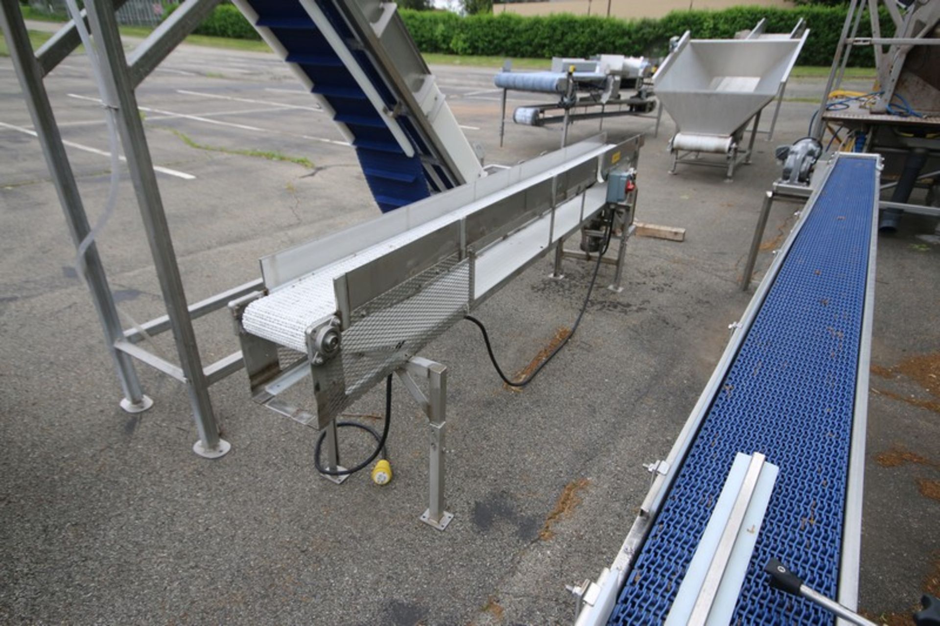 Straight Section of S/S Product Conveyor, Overall Length: Aprox. 10 ft. 5” L, with Aprox. 8” W - Image 3 of 7