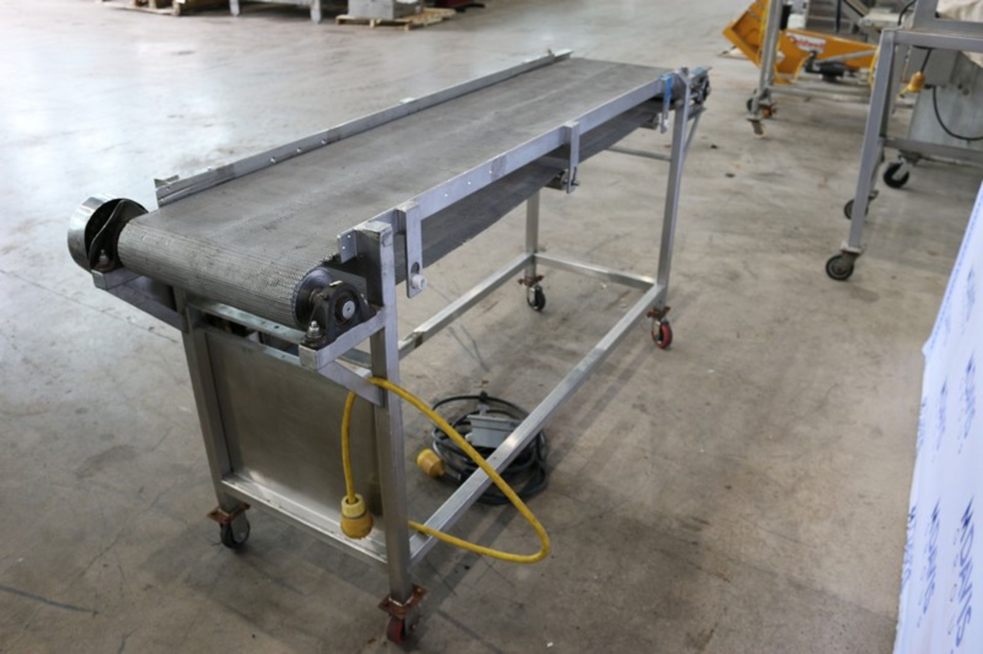 Robins Straight Section of S/S Mesh Conveyor,M/N 67, S/N 79230, with Baldor 1/2 hp Motor, Mounted on - Image 3 of 3
