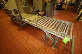 Straight Section of Roller Conveyor,Aprox. 8' L, with 25-1/2" W Roll, Aprox. 29" H (Roll to