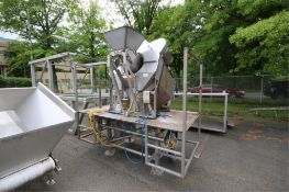 HMI S/S Spin Dryer, M/N AB-100 SPINDRYER, S/N 17035-2, with Baldor 10 ho S/S Clad Motor, Mounted