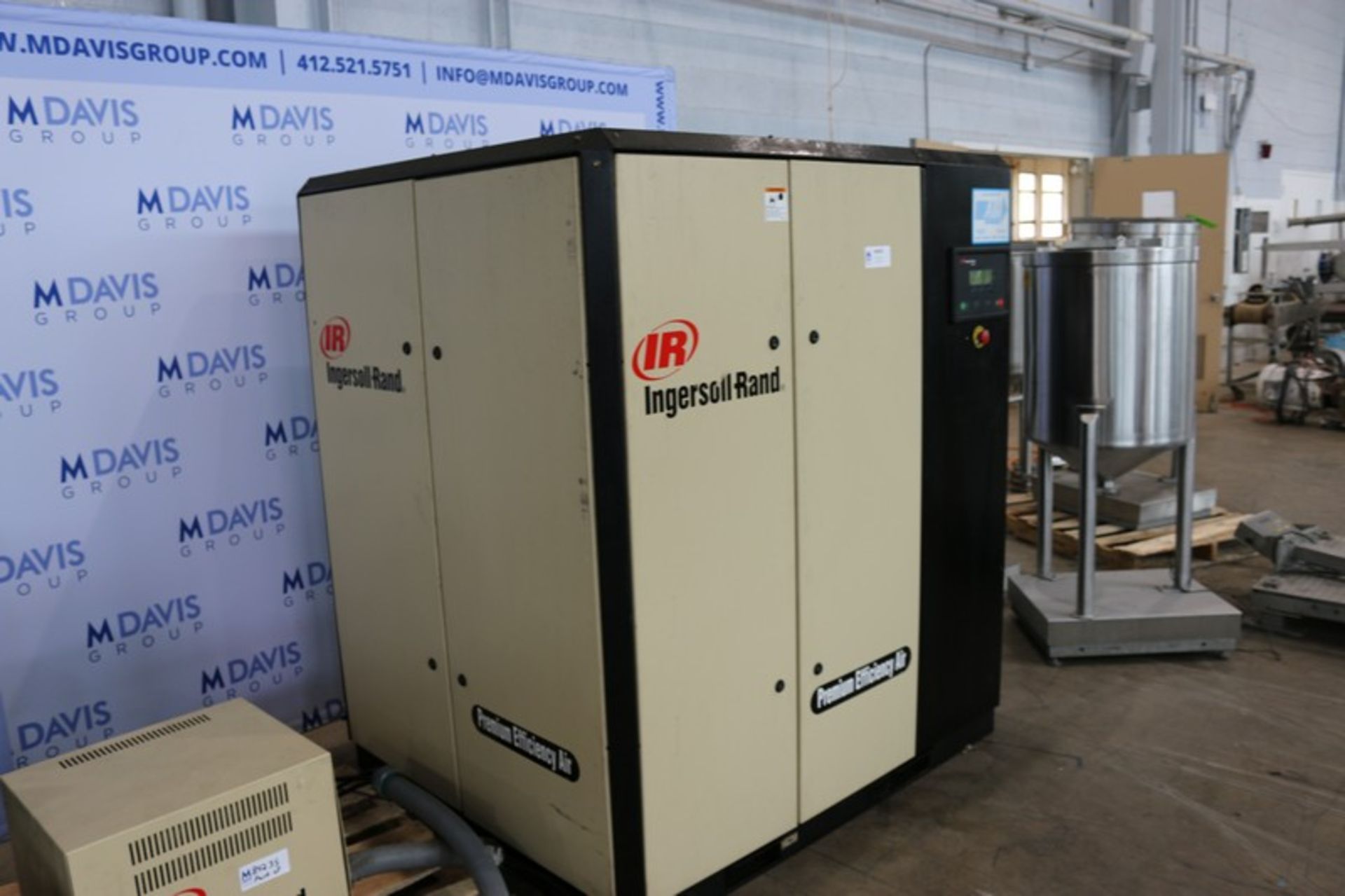 Ingersoll-Rand 50 hp Air Compressor,M/N IRN50H-CC, S/N NV1269U02161, 200 Volts, 3 Phase, 145 PSIG - Image 3 of 3