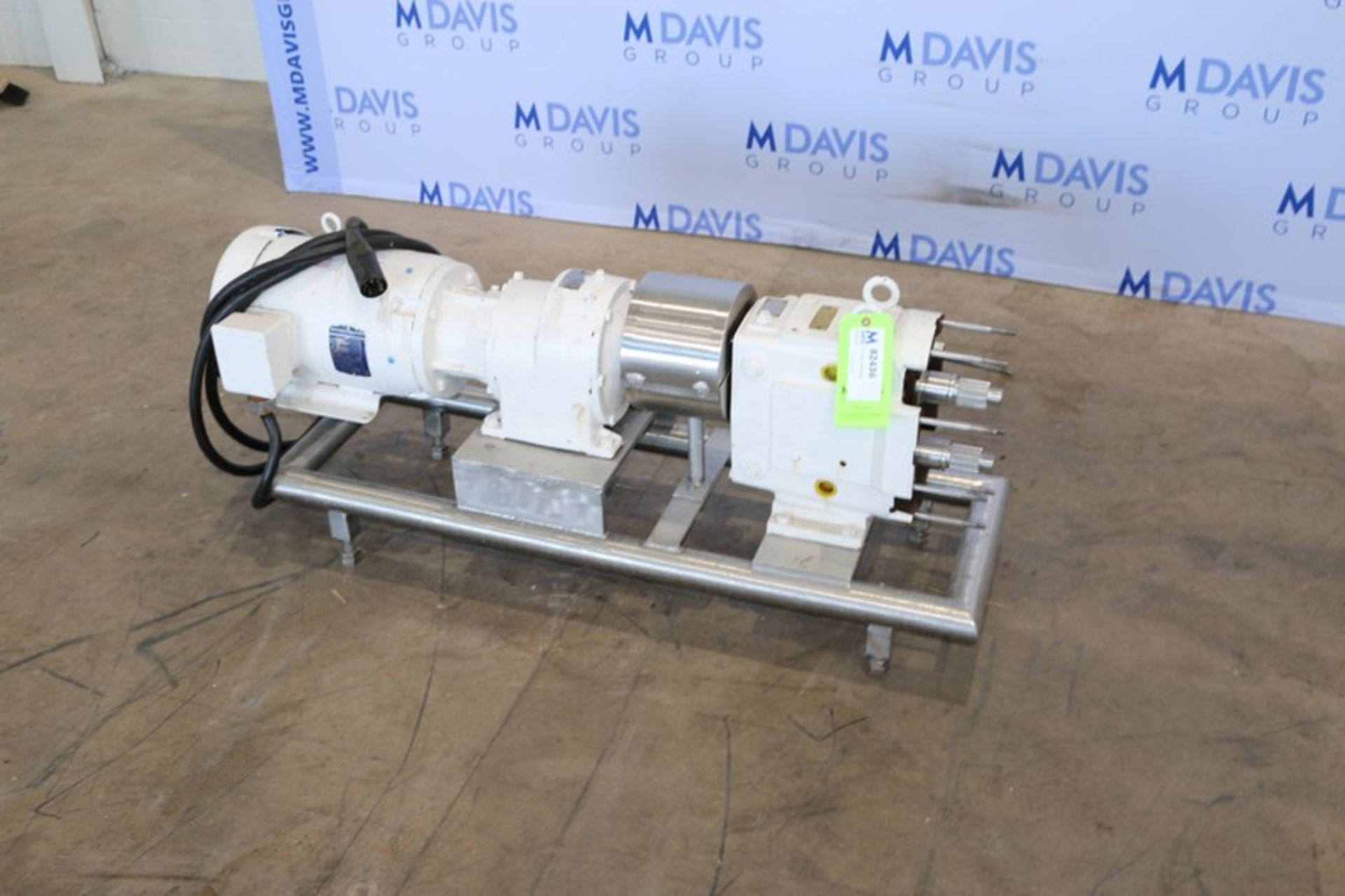 WCB 7.5 hp Positive Displacement Pump,  M/N 60, S/N 115550, with Baldor 1770 RPM Motor, 208-230/