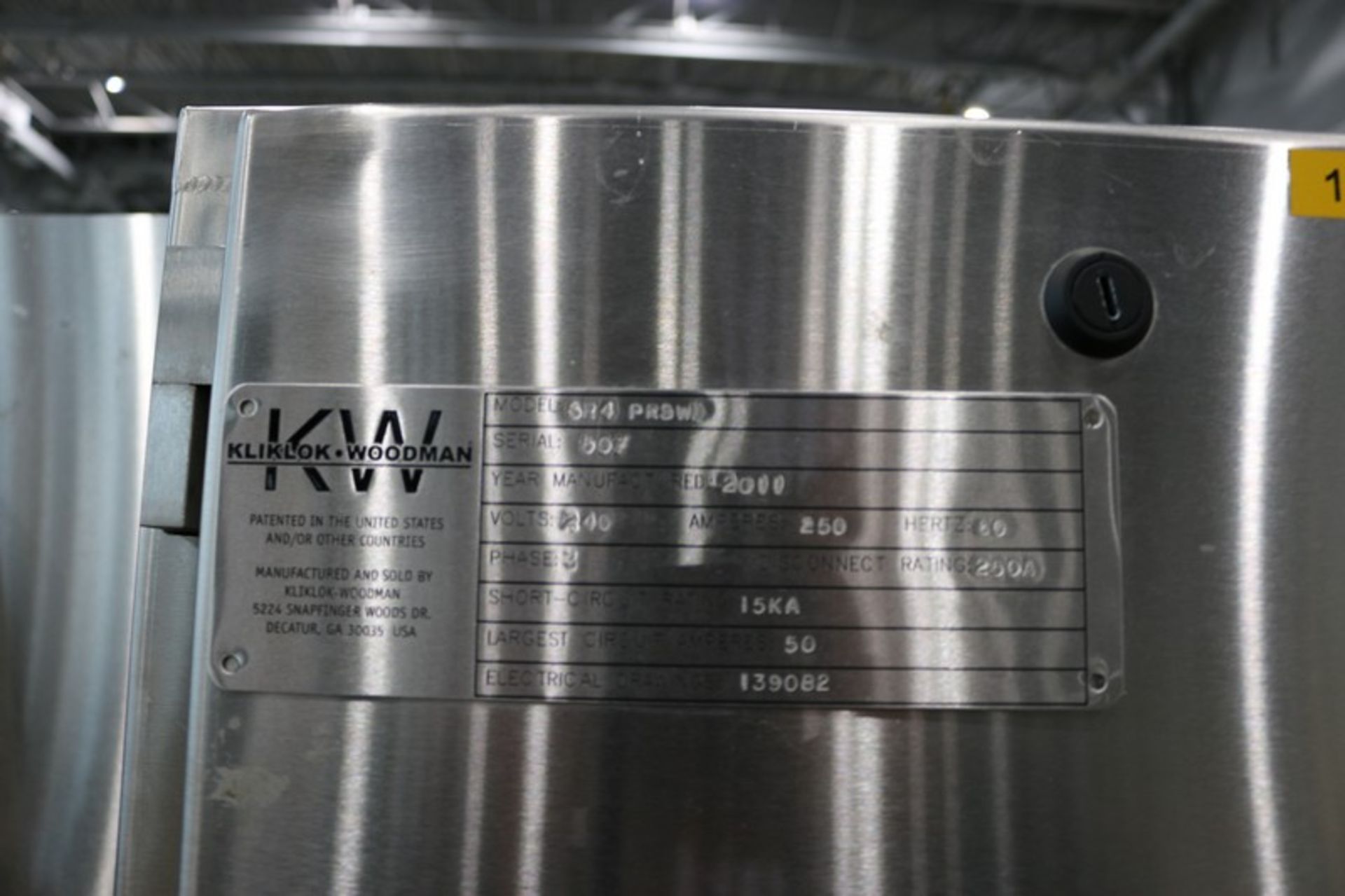 2011 Kliklok-Woodman Tray Former,M/N SR4 PRSWD, S/N 507, 240 Volts, 3 Phase(INV#84793)(Located @ the - Bild 8 aus 11