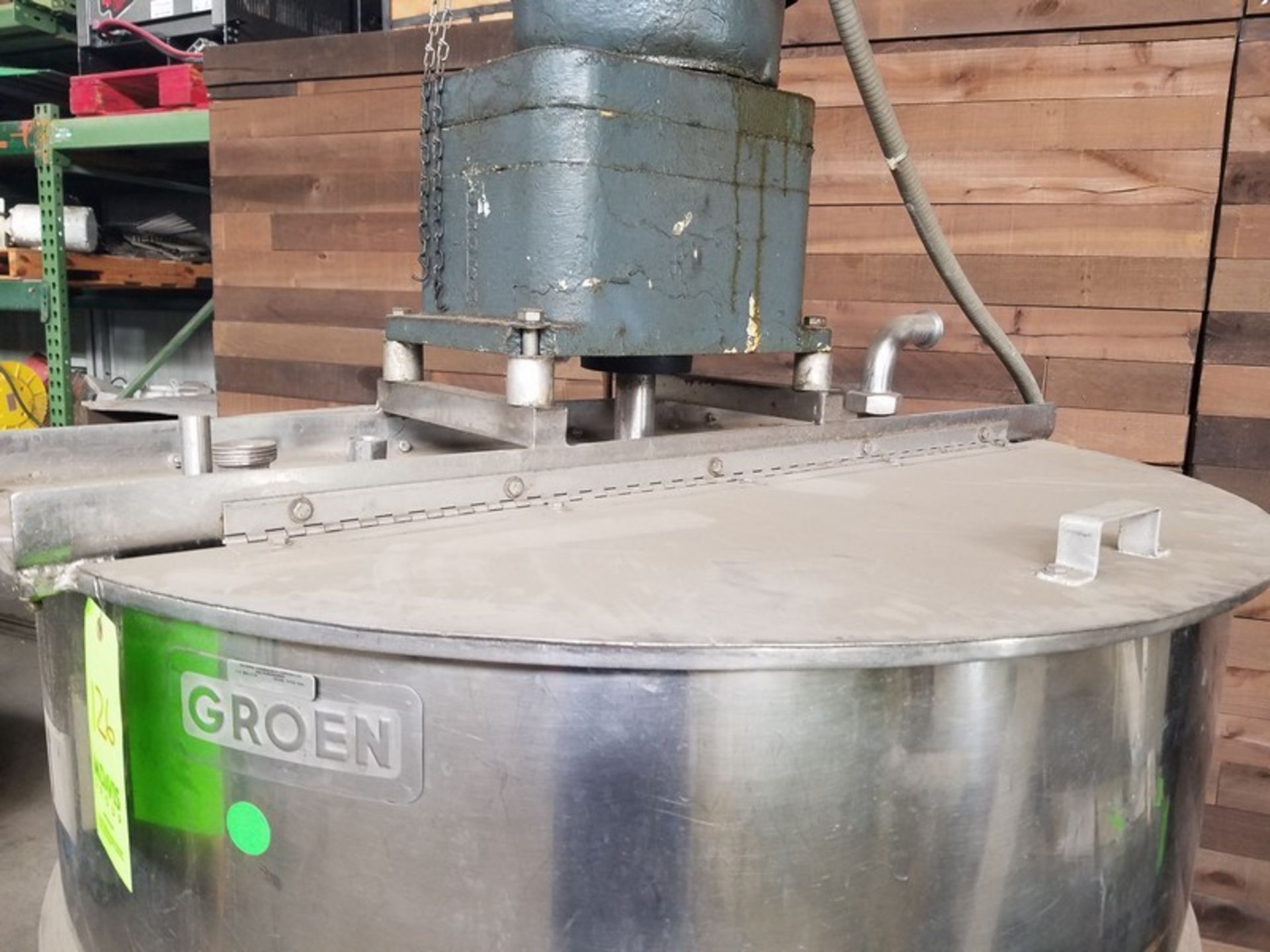 Groen Aprox. 200 Gal. Stainless Steel Jacket Tank, size: 30" wide x 24" deep, stainless steel frame - Image 3 of 8