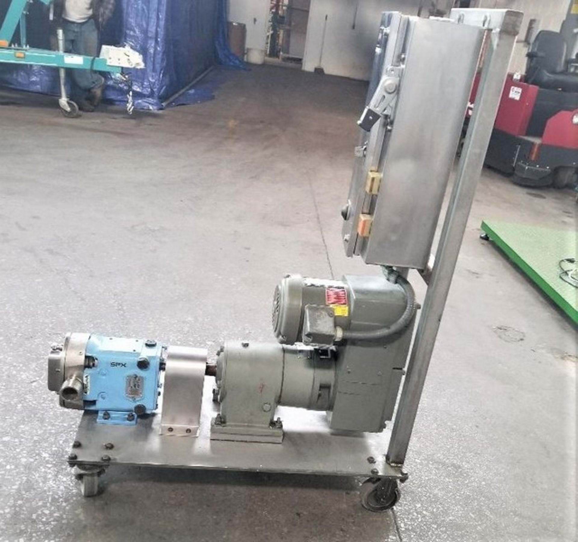 Waukesha S/S Sanitary Positive Displacement Pump, Model 018 U1, S/N 1000003002605. Unit just ran