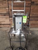 Filamatic DAB-8 Bottle Filler, S/N 021555, Volt 110, 2-Head with Extra Parts (Loading Fee $150)