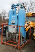 SPX Heated Purged HPD750 Desiccant Compressed Air Dryer with Orange Skid Included (Loading/Handling