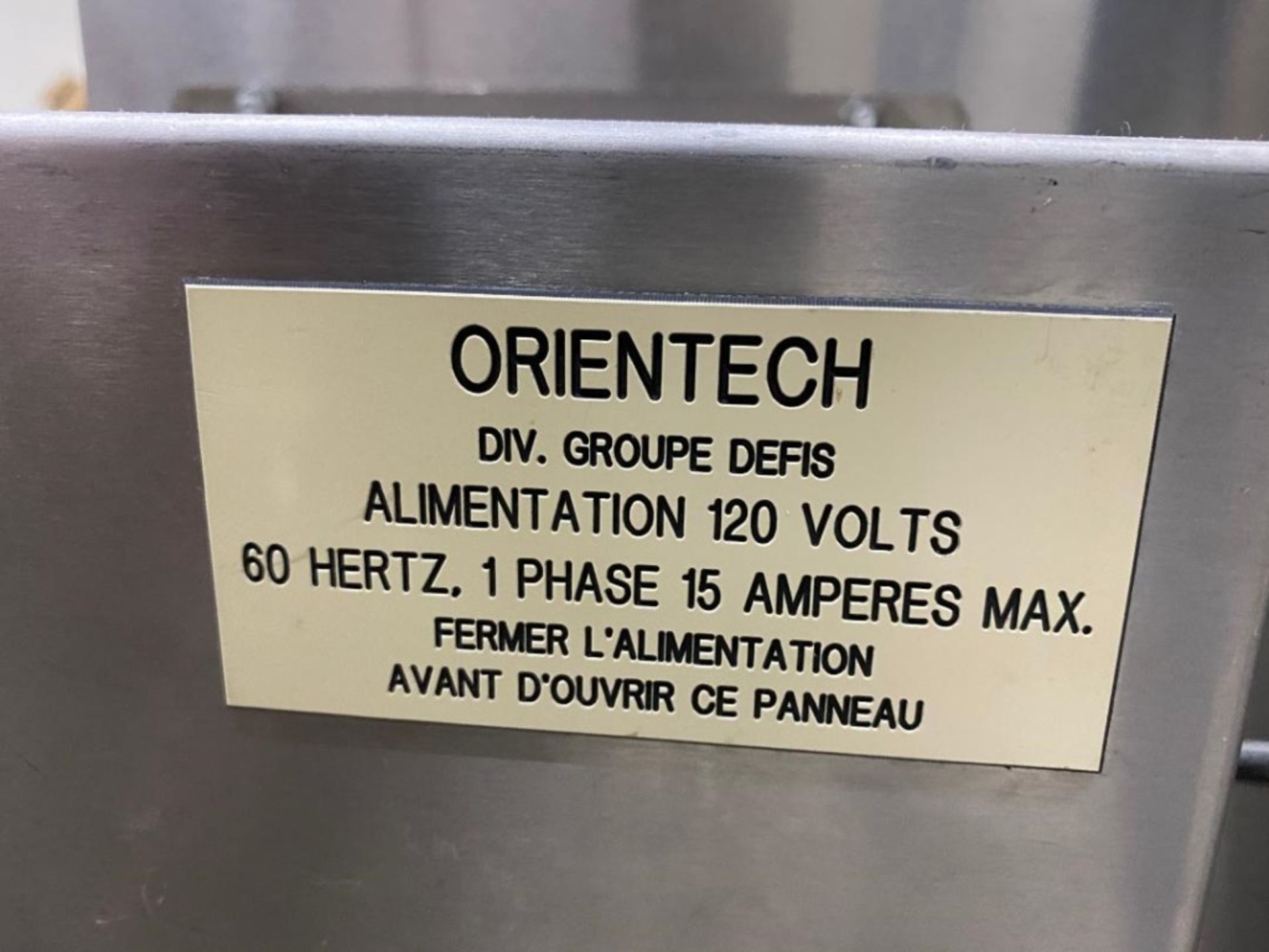 Orientech Elevator, 120 volts, 1 Phase, 60 Hz. As shown in photos. (Located Central New York) - Image 3 of 3