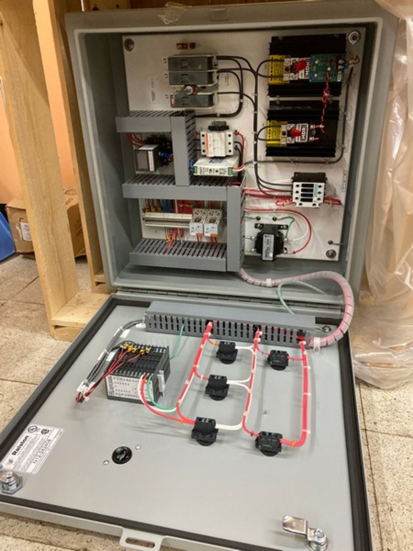 NEW Caloritech Engineered Electric heat Control Panel, CUL Listed enclosed industrial Panel with - Image 2 of 4