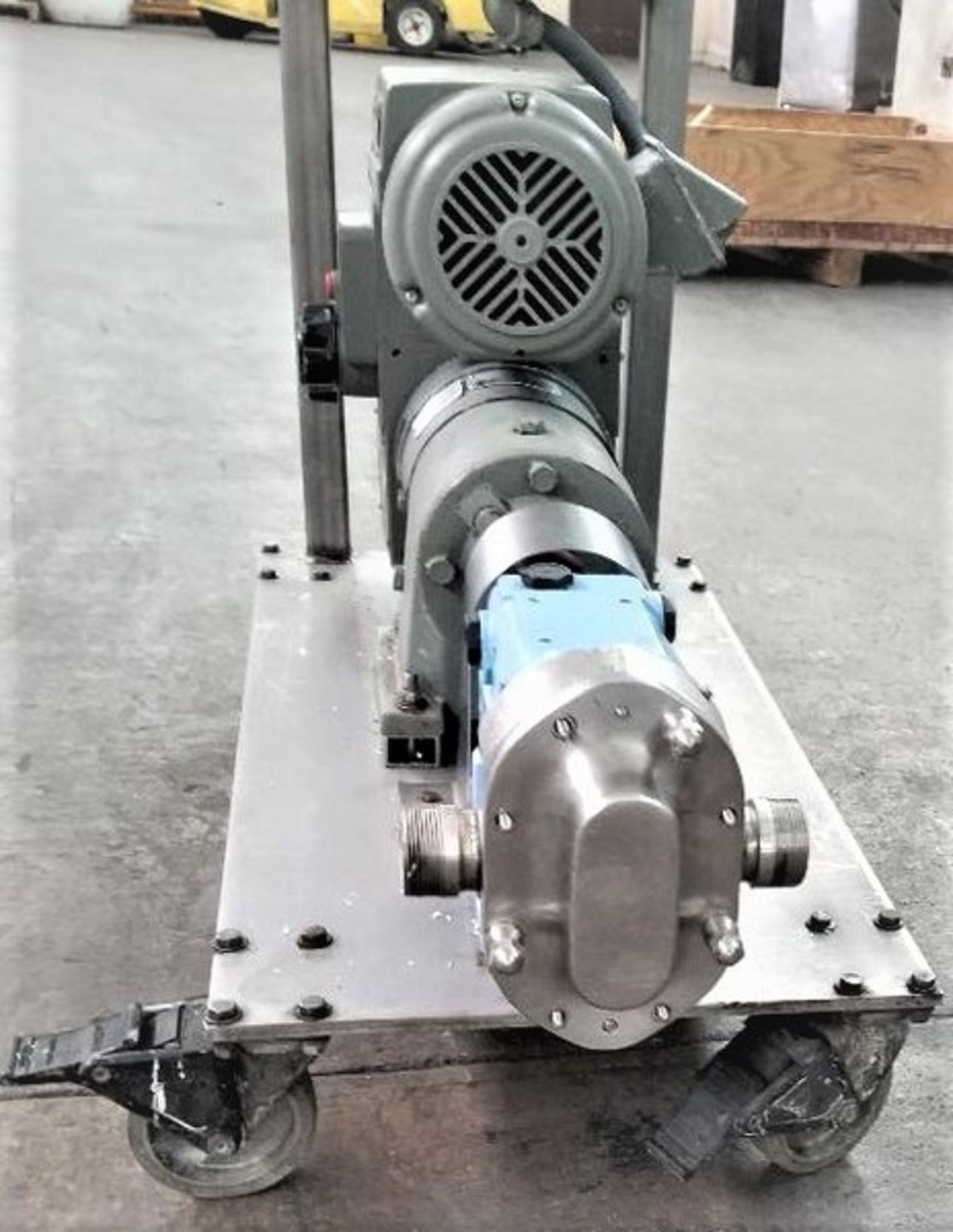 Waukesha S/S Sanitary Positive Displacement Pump, Model 018 U1, S/N 1000003002605. Unit just ran - Image 2 of 16