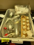 Approx 6 boxes Various lab equipment - reaction cuvettes, lamda pipettes, filter tubes, rotovapr,