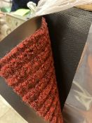 4'x60' Carpet Runner - Russet Red Ribbed Carpet, New (elevator handling fee $20.00) (location New