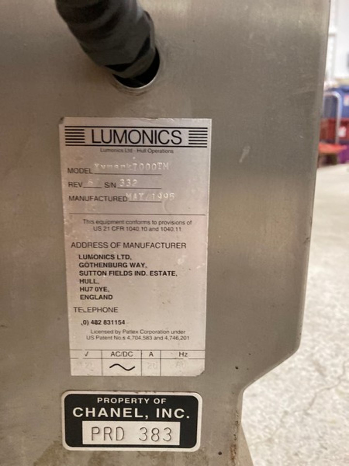 Laser Coder VideoJet XYmark 7000 Laser Coding System Lumonics700TM. (Elevator Handling Fee $20) ( - Image 4 of 4