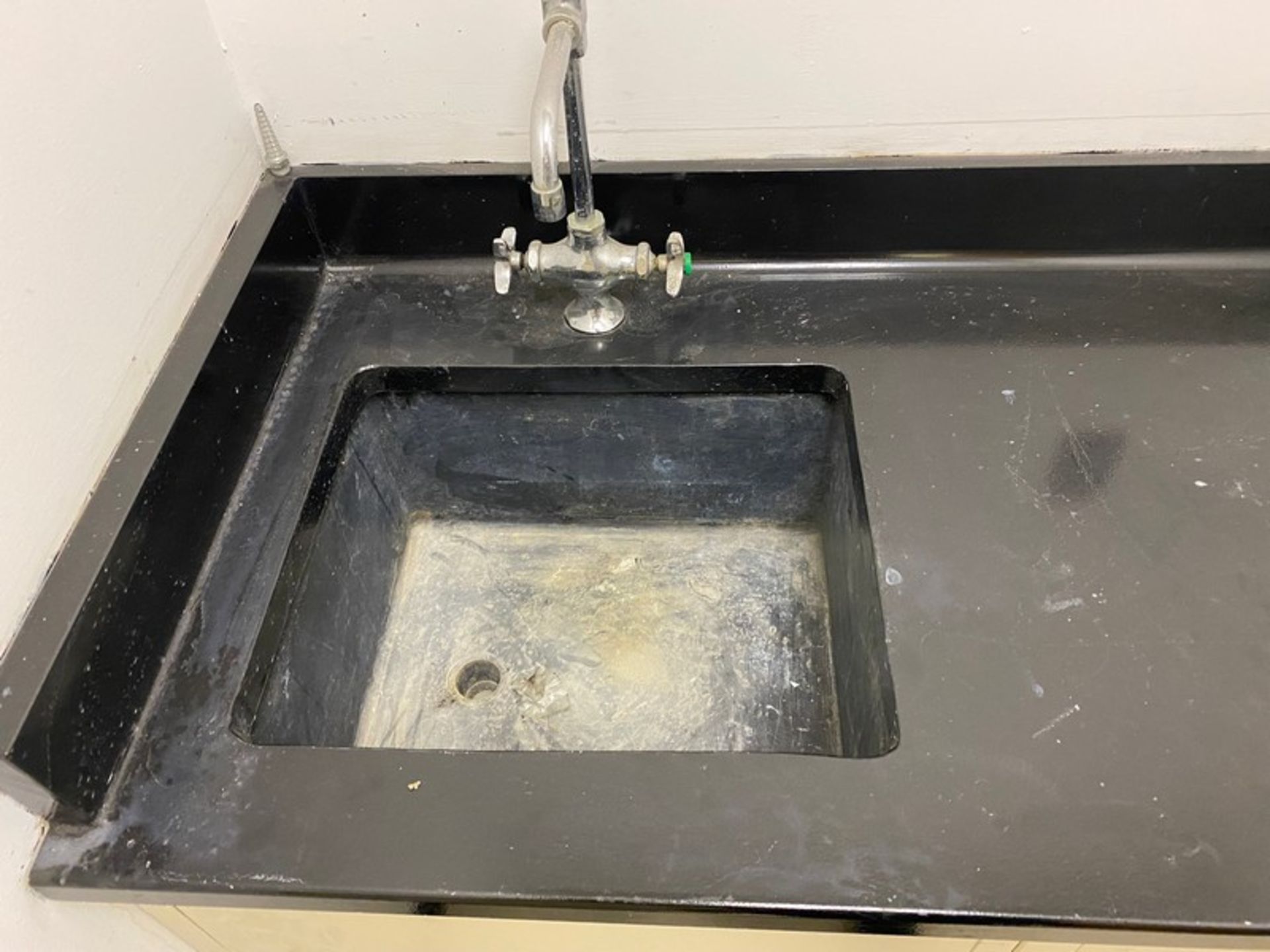 1-lab sink & top with base and drawers 59"Wx24"Dx37.5"H (Elevator Handling Fee $30) (Located New - Image 3 of 5