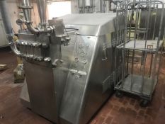 Gaulin MC45 Homogenizer, Type 280 MC45-25-TPS, S/N 6684026 with Spare Parts including Manual,