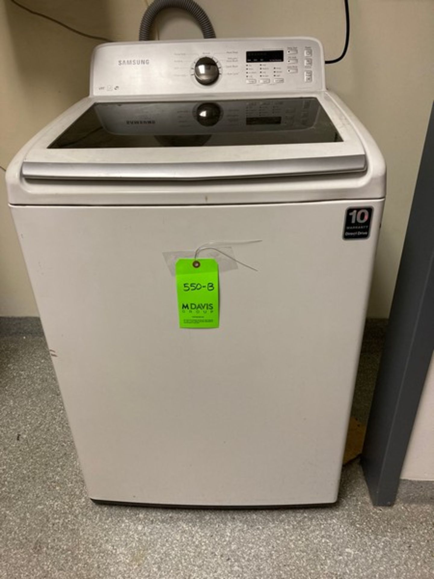 Samsung Hi-Efficiency Top Load Washer VRT / Working / Not Used for Lab Items. (Elevator Handling Fee - Image 3 of 3