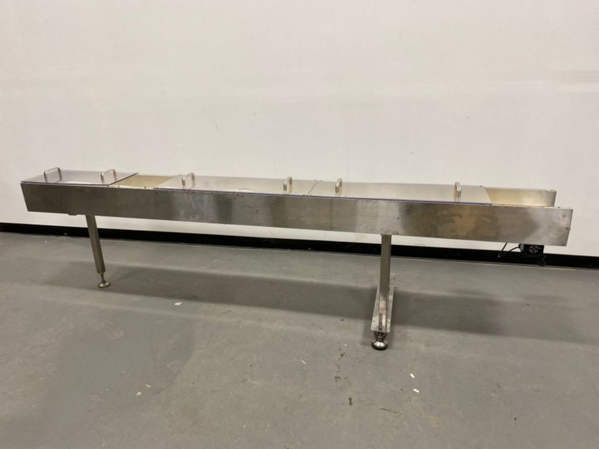 Belt Conveyor - 118" Long x 9-3/4" Wide Belt, 110 Volt Variable Speed, Belt is 28" High