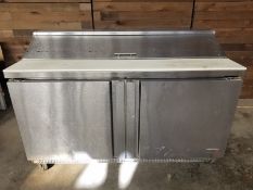 Fagor 60" prep pizza station, size: 30 x 60 x 43, volt 110, casters (Loading Fee $150) (Located