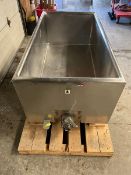 Kusel 150 Gal. Cheese Vat, Water Atmospheric, Vent, Control Panel, Weight Scales, 2" Leak Detect