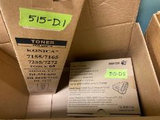 6 NEW IN BOX Miscellaneous Color Laser Printer Cartidges: 1 (one) Black Konica Toner for Konica
