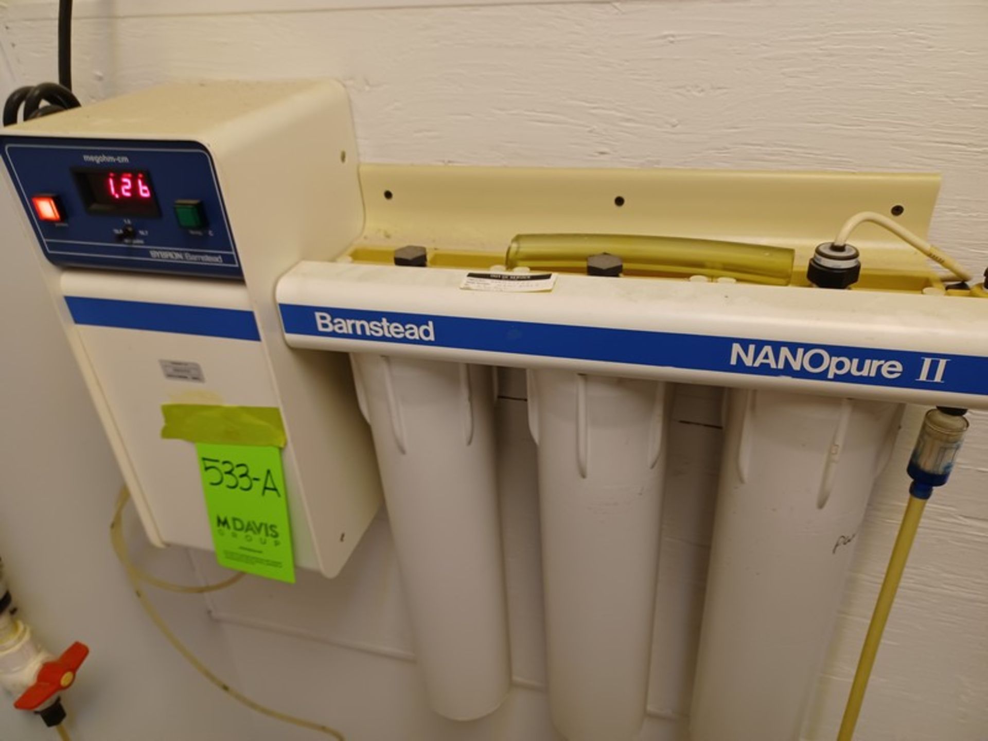 SYBRON / Barnsted NanoPure II Water Purification System (Located New Brunswick, NJ)