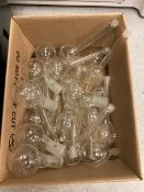 4 boxes / bins - Misc Lab Glassware - single and multi-neck boling flasks, beakers, fgraduated