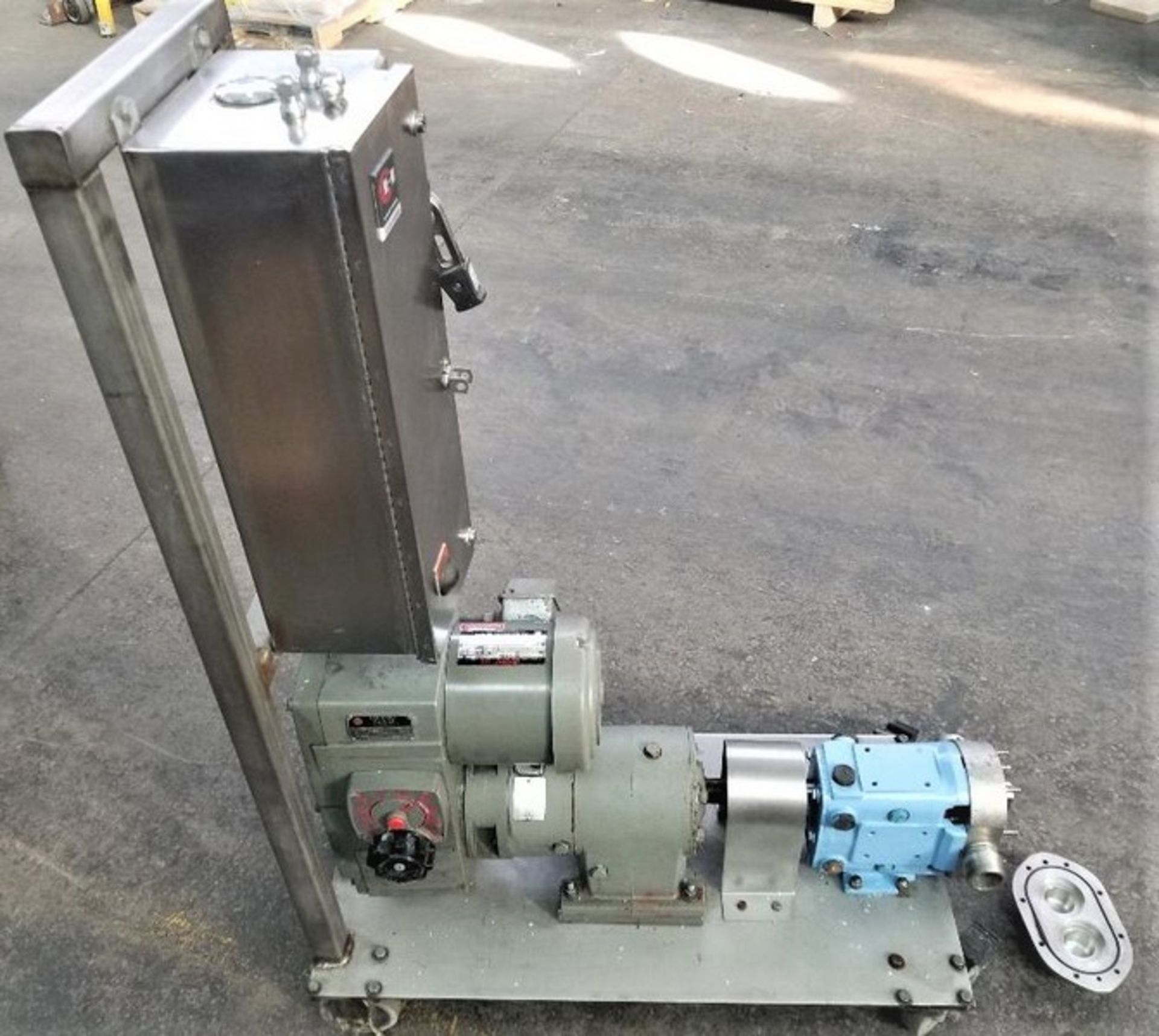 Waukesha S/S Sanitary Positive Displacement Pump, Model 018 U1, S/N 1000003002605. Unit just ran - Image 13 of 16